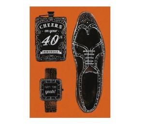 Opakowanie Karnet B6 z kopertą Urodziny 40