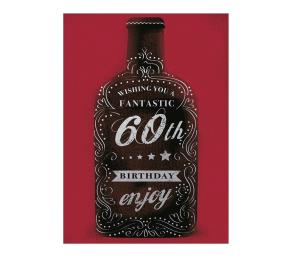 Opakowanie Karnet B6 z kopertą Urodziny 60