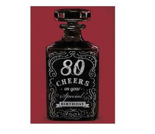 Opakowanie Karnet B6 z kopertą Urodziny 80