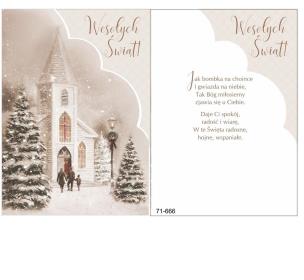 Opakowanie Karnet Boże Narodzenie + koperta ARGUS