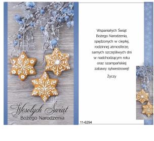 Opakowanie Karnet Boże Narodzenie + koperta ARGUS