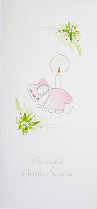 Opakowanie Karnet Chrzest DL C09 - Niemowlę dziewczynka