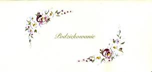 Opakowanie Karnet Podziękowania DL P02 - Napis