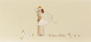 Opakowanie Karnet Ślub DL S04 - Młoda Para