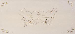 Opakowanie Karnet Ślub DL S06 - Młodej Parze serca