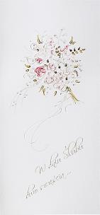 Opakowanie Karnet Ślub DL S07 - Bukiet