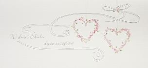 Opakowanie Karnet Ślub DL S13 - Serca