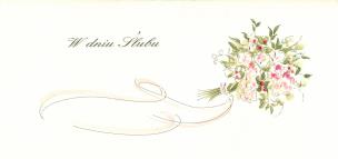 Opakowanie Karnet Ślub DL S26 - Bukiet