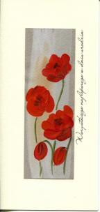 Opakowanie Karnet Urodziny DL U07 - Maki