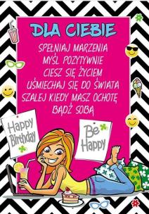 Opakowanie Karnet Young B6 + koperta nr 024 Urodziny