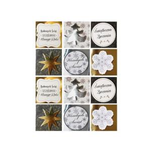 Opakowanie Karnety prezentowe czarno-złote 24szt