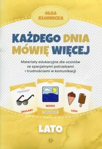 Okładka książki Każdego dnia mówię więcej - Lato