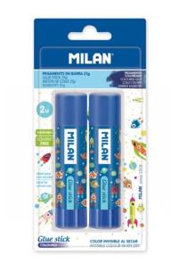 Opakowanie Klej w sztyfcie SH 21g niebieski 2szt MILAN