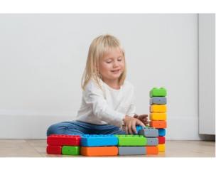 Klocki Cegły Junior 110. Wydawca: MARIOINEX. Multiszop.pl Opakowanie Klocki Cegły Junior 110