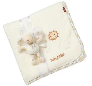 Opakowanie Kocyk z maskotką Owieczka 13 cm