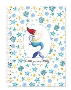 Opakowanie Kołonotatnik ozdobny Syrenka B5/80 kr z zakładką