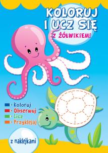 Okładka książki Koloruj i ucz się z żółwikiem