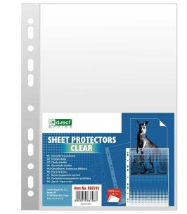 Opakowanie Koszulka A4 krystaliczna 45mic 100szt D.RECT