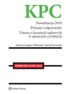 Okładka książki KPC Nowelizacja 2019