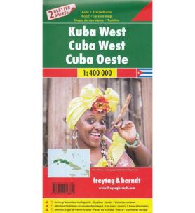 Okładka książki KUBA MAPA 1:400 000 ZESTAW DWÓCH MAP