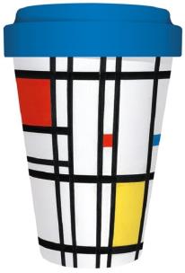 Opakowanie Kubek bambusowy Composition Yeelow, Blue and Red