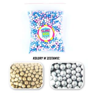 Opakowanie KULKI STYROPIANOWE ZESTAW NR 1 - 2 KOLORY (ZŁOTE/SREBRNE)