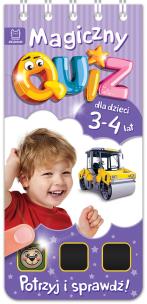 Okładka książki Magiczny quiz dla dzieci 3-4 lata Fioletowy