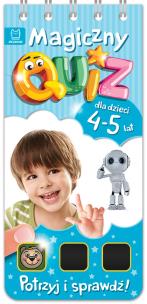 Okładka książki Magiczny quiz dla dzieci 4-5 lat Niebieski