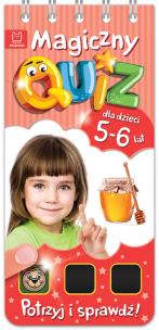 Okładka książki Magiczny quiz dla dzieci 5-6 lat Czerwony
