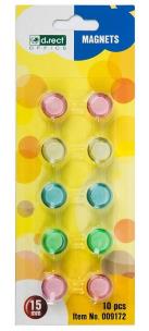 Opakowanie Magnesy D.RECT 15mm a'10szt