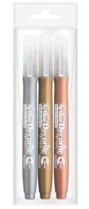 Opakowanie Marker Decorite z pędzelkiem 3szt ARTLINE