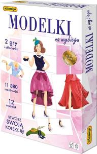 Modelki na wybiegu - gra. Wydawca: Adamigo. Multiszop.pl Opakowanie Modelki na wybiegu - gra