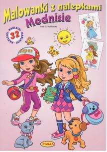 Okładka książki MODNISIE MALOWANKI Z NALEPKAMI