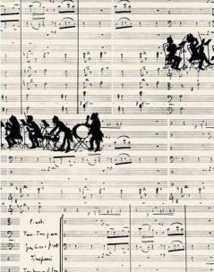 Opakowanie Notes ozdobny Muzyka BL28.143 A7/50K gładki BR