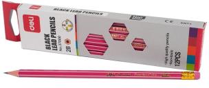 Opakowanie Ołówek 3700 2B drewniany z gumką (12szt) DELI