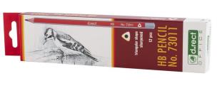 Opakowanie Ołówek HB drewniany trójkątny (12szt) D.RECT
