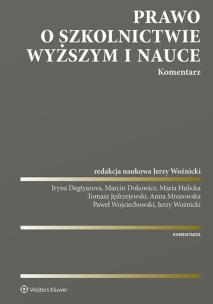 Okładka książki Prawo o szkolnictwie wyższym i nauce Komentarz