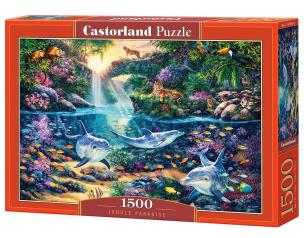Puzzle 1500 Rajska Dżungla CASTOR. Wydawca: Castorland. Multiszop.pl Opakowanie Puzzle 1500 Rajska Dżungla CASTOR