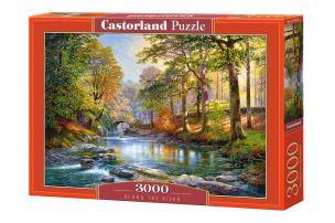 Puzzle 3000 Z biegiem rzeki CASTOR. Wydawca: Castorland. Multiszop.pl Opakowanie Puzzle 3000 Z biegiem rzeki CASTOR