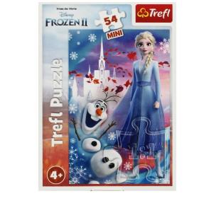 Opakowanie Puzzle 54 mini W świecie Anny i Elsy 4 TREFL