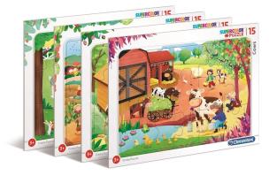 Opakowanie Puzzle ramkowe 15 Super kolor The Farm