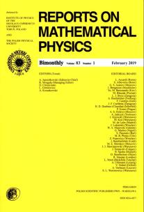 Opakowanie Reports on Mathematical Physics 83/1 Pergamon