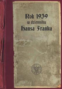 Okładka książki Rok 1939 w dzienniku Hansa Franka
