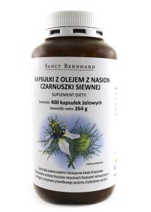 Zdjęcie produktu Sanct Bernhard Olej z czarnuszki kminku czarnego 500mg 400kaps