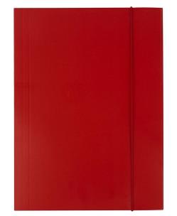 Opakowanie Teczka A4 kartonowa z gumką czerwona 300g D.RECT