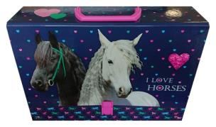 Opakowanie Teczka z rączką gruba Konie