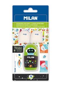 Opakowanie Temperówko-Gumka Capsule SHS + 2 gumki MILAN