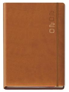 Opakowanie Terminarz 2020 B7 Flex z gumką brązowy