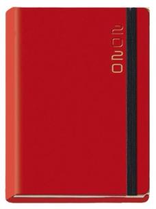 Opakowanie Terminarz 2020 B7 Flex z gumką czerwony