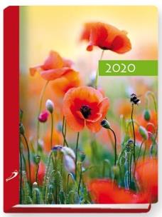Opakowanie Terminarz 2020 B7 Kolorowy mak